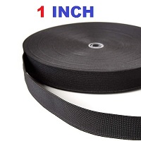 Woven Premium Boutique Range Heavy Quality Elastic 1 inch Black