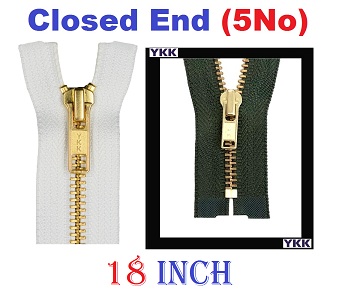 YKK #5 Brass (Gold) Metal 18