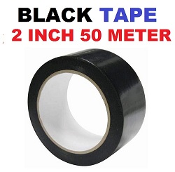 Black (BOPP) Tape 2 Inch 50 Meter