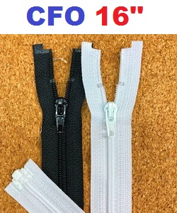 CFO 3No. YKK Zipper Open End 16''