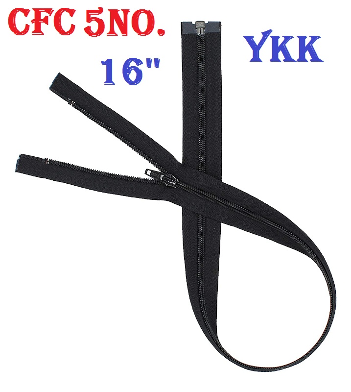 CFC 5No. YKK Zipper Open End 16'' Black