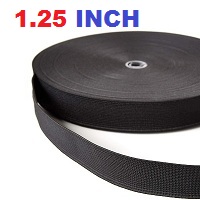 Woven Premium Boutique Range Heavy Quality Elastic 1.25 inch Black