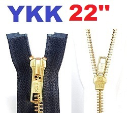YKK #5 Brass (Gold) Metal 22 Open End