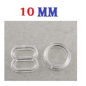 10 MM Plastic Ring Adjuster Set Transparent